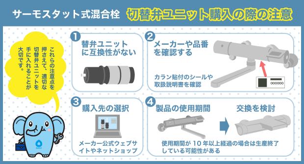 サーモスタット　切替弁　ユニット　購入　選び方